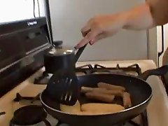 MILF sexy cooking time!