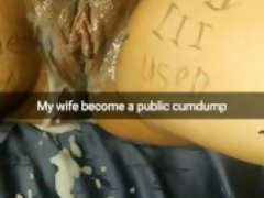 Your wife become cumdump and let any guys cumming inside her pussy! [Cuckold.Snapchat]