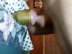 First Time Using Fleshlight with Amazingly Awesome, Huge Cumshot