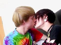 Goth twink ass fucked passionately hard by hung young gay