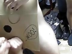 Dirty college slut has a funny sex party in dorm