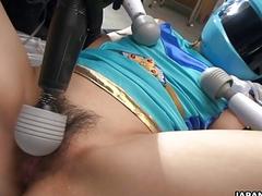 Japanese cosplayer Brave Blue is squirting uncen