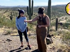 Horny Exhibitionist Lesbians Finger Fuck Outdoors - FitSid & SmilesofSally