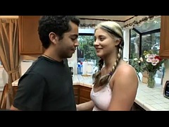 Bailey has sex with Alex Sanders in the kitchen