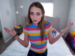 Cute and hot chick Kyler Quinn fucked by a pretty large dick