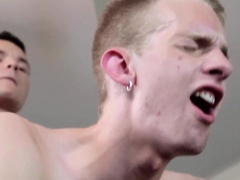 Vanilla twink assdrilled gets jizzed on the face